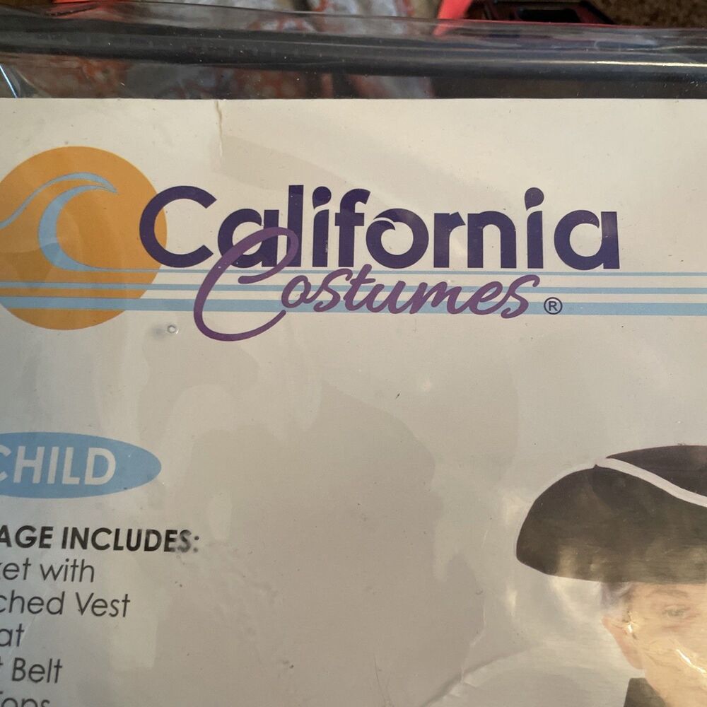 California Codtumes British Redcoat Child Sz M 8-10 New - Picture 5 of 6